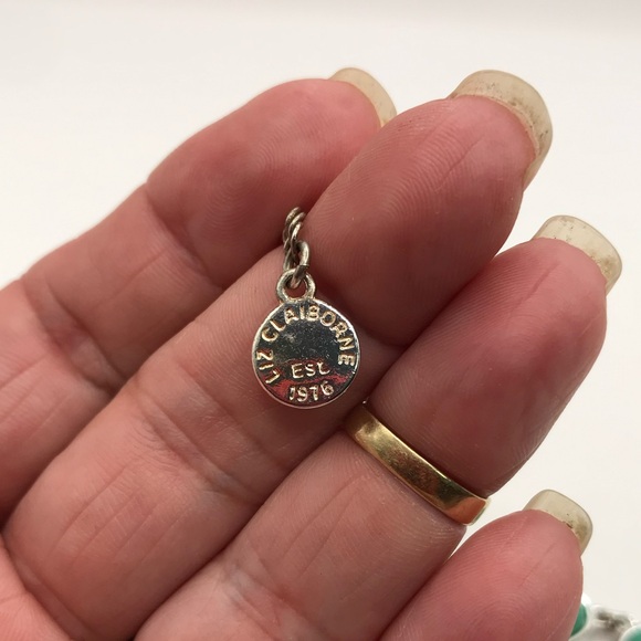 Liz Claiborne Teal Statement Necklace - Picture 9 of 9